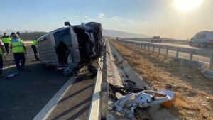 Kuyucak’ta korkunç kaza! 1 ölü, 2 yaralı