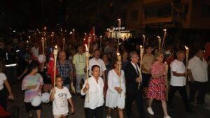 Nazilli’de 5 Eylül coşkusu! Fener alayı yapıldı